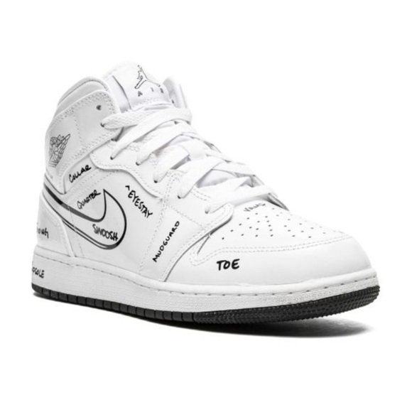 Nike Other - Jordan Kids
Jordan 1 Mid "Schematic" sneakers size 3.5 yr